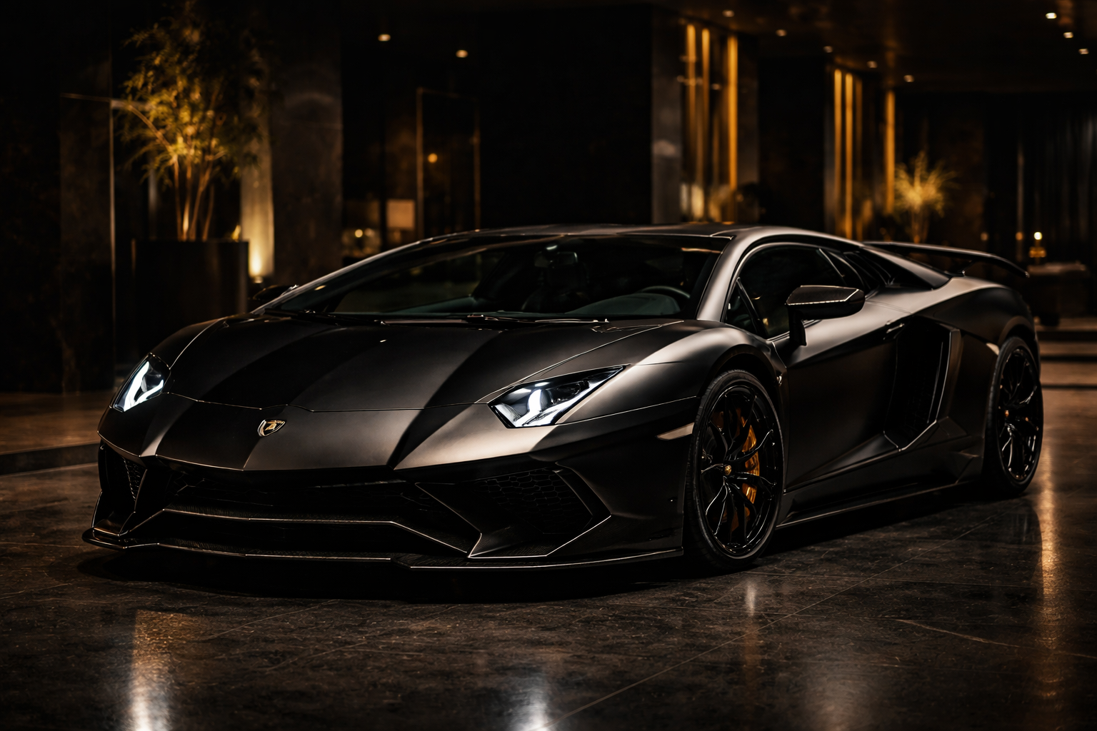 Black Lamborghini
